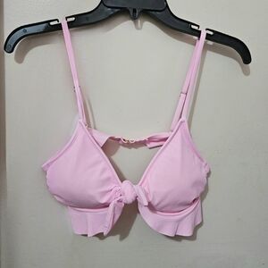 Cute Pink Ruffles Bikini Bra